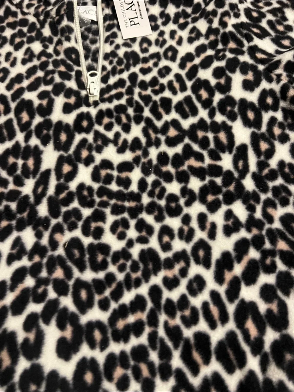 The Children's Place Leopard Print Half-Zip Pullover - Brand New